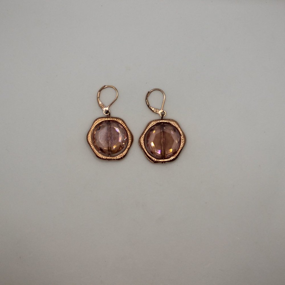 Joan Rivers Rose Gold Tone Earrings